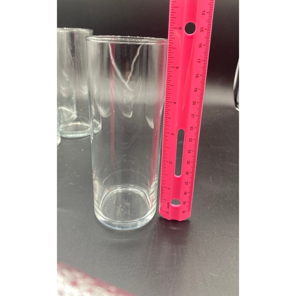 4 Vtg LIBBEY Tall Ice Tea Glasses Highball Tom Collins Cocktail USA 60s MCM - Picture 5 of 5